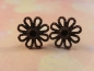 Preview: Kupferfarbene Blumen Ohrstecker Blümchen Flower